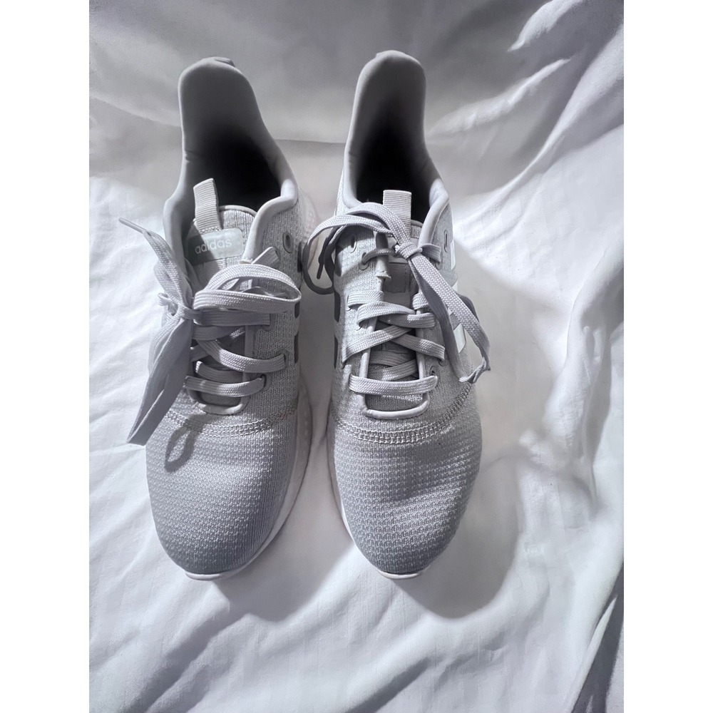 Adidas Cloudfoam Pure 2.0 Light Grey Silver Running Shoes FW8667 Womens 10
